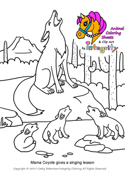 Desert animals coloring pages