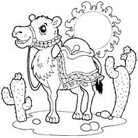 Desert transportation coloring pages