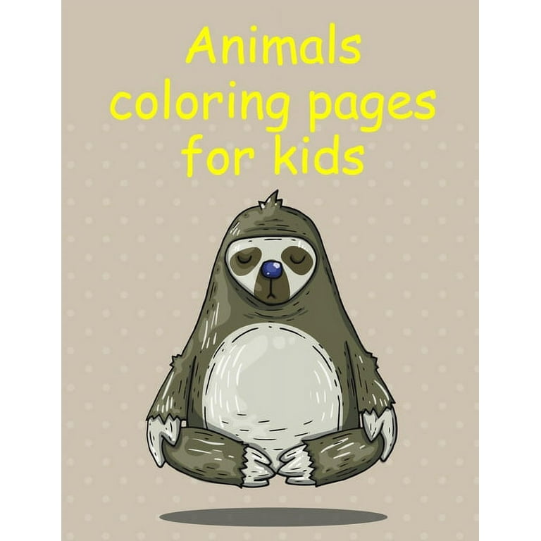 Desert animals animals coloring pages for kids fun easy and relaxing coloring pages for animal lovers paperback