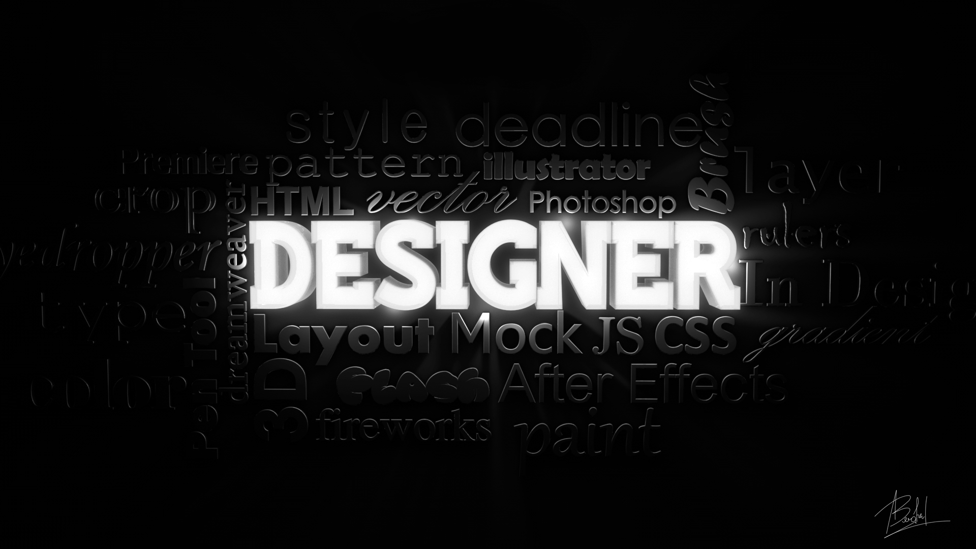 Designer wallpaper d by alin on