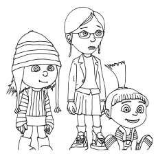 Top despicable me coloring pages for your naughty kids