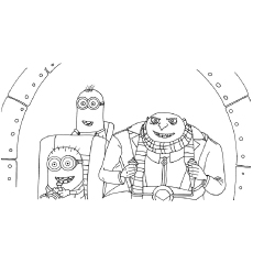 Top despicable me coloring pages for your naughty kids