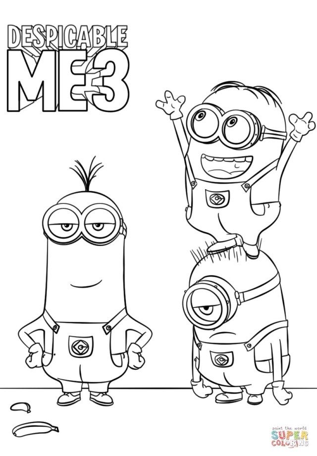 Creative photo of despicable me coloring pages