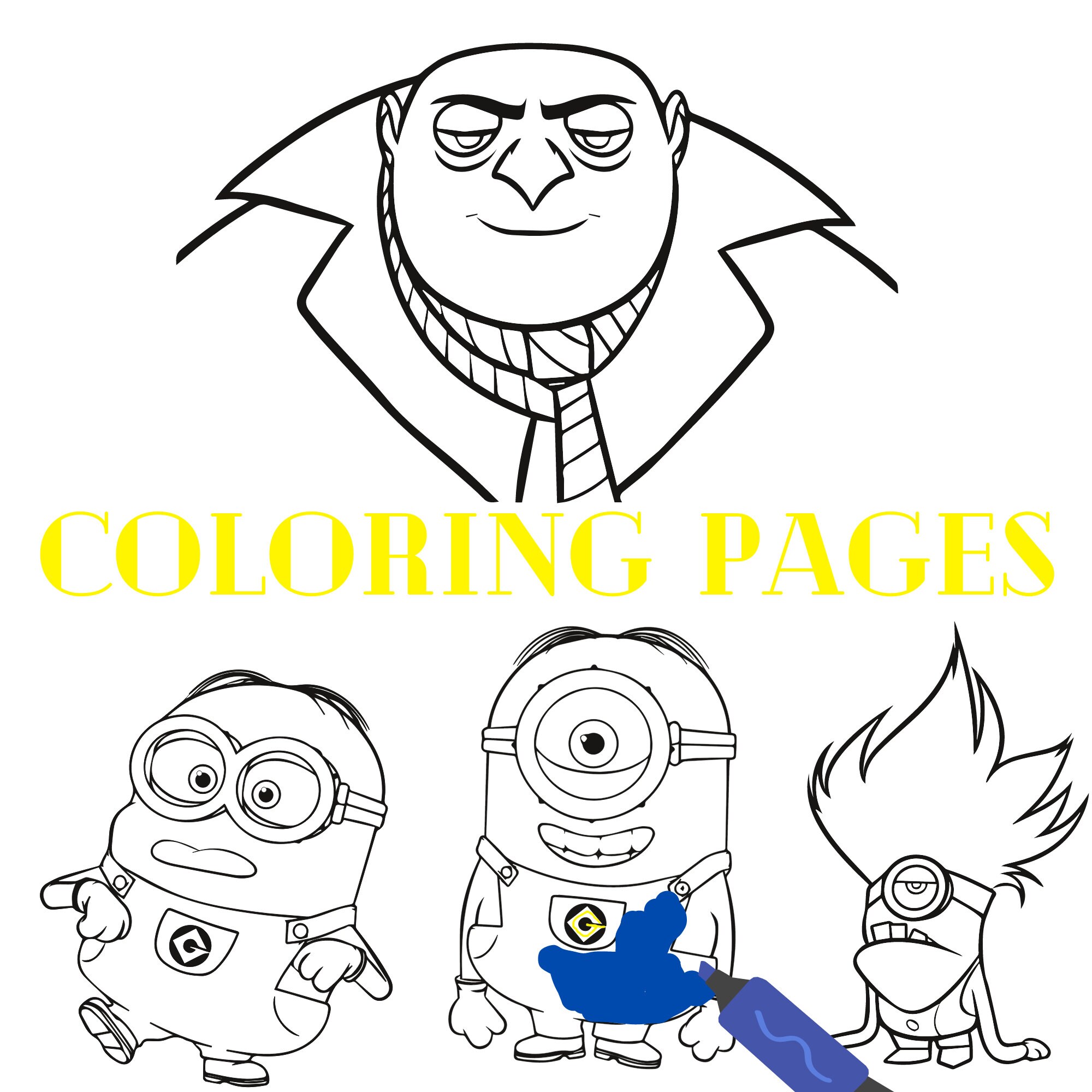 Minion coloring page