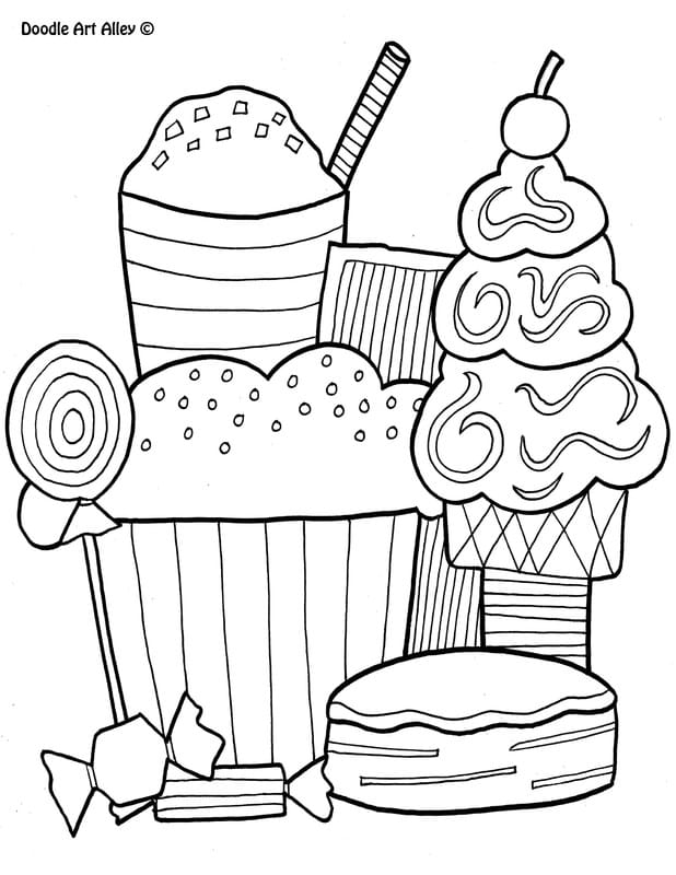 Food coloring pages