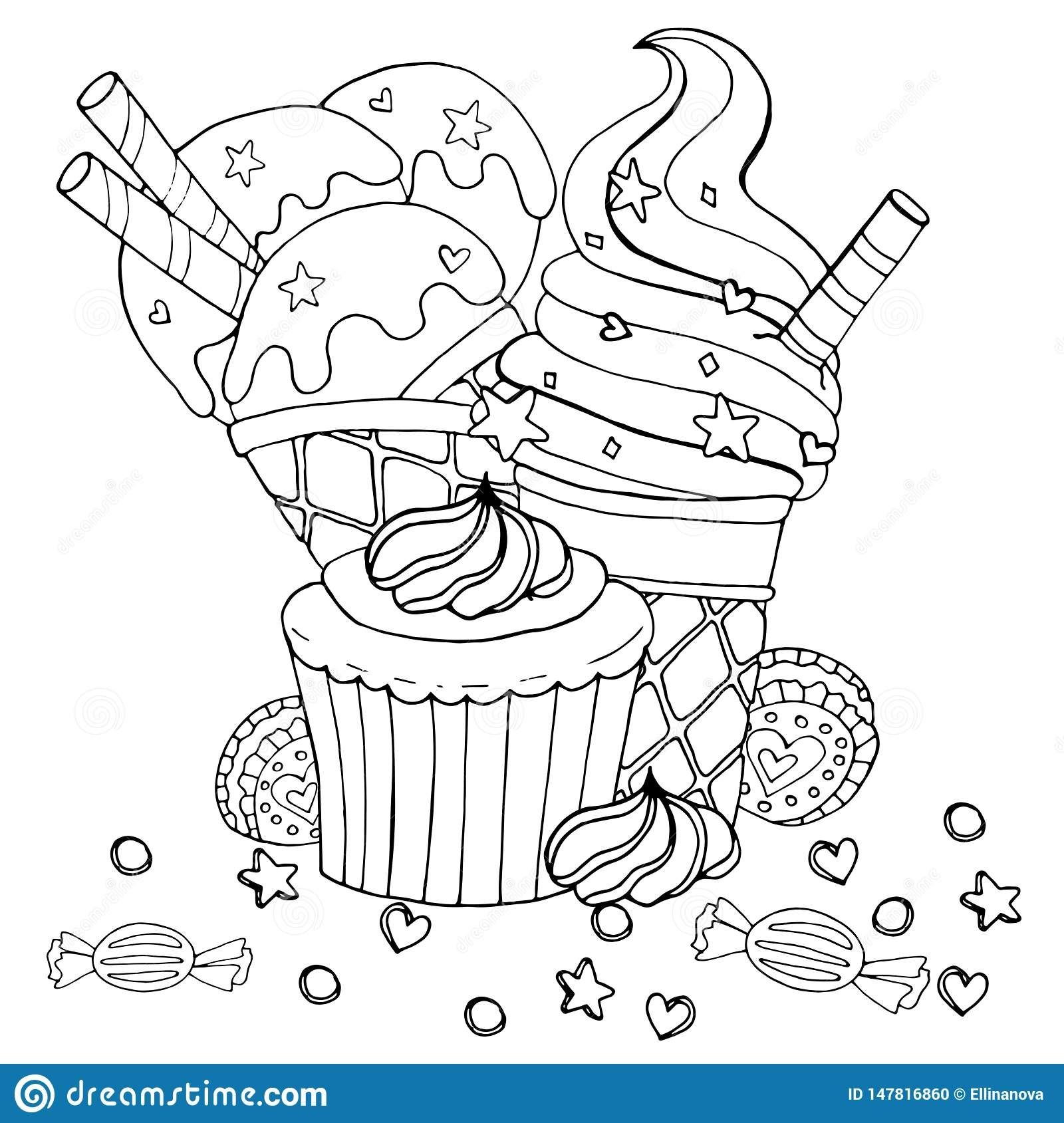 Dessert coloring pages easy to color cupcake coloring pages coloring pages coloring books