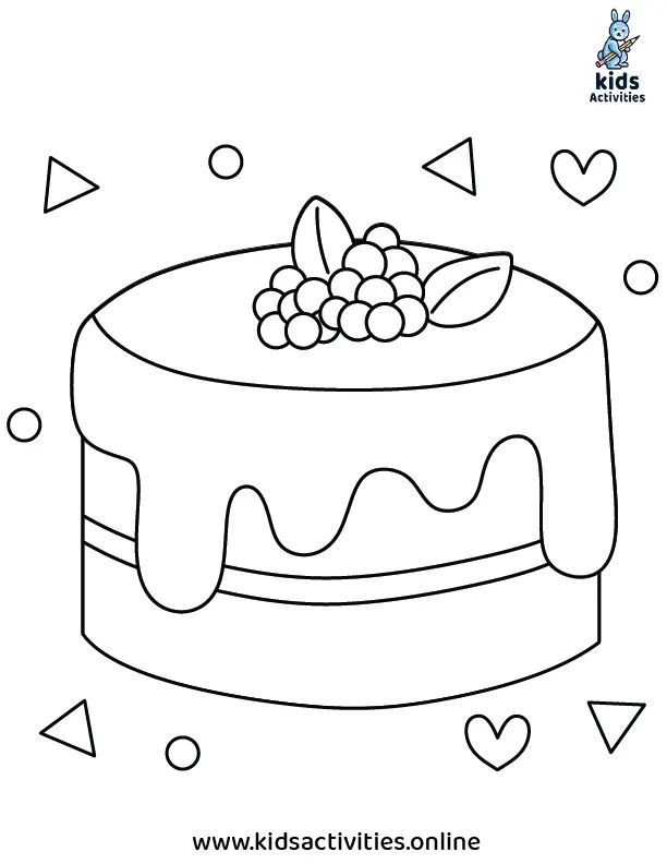 Fun and easy dessert coloring pages for kids free printable in donut coloring page cupcake coloring pages candy coloring pages