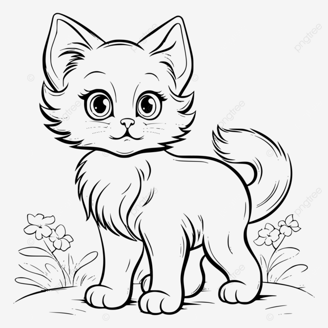 Chat debout coloriage dessin pour les enfants vecteur png coloriages ã imprimer chat noir beaux coloriages de chat coloriage de chat qui danse png et vecteur pour tãlãchargement gratuit