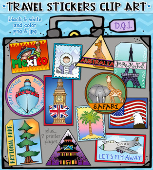 Travel stickers