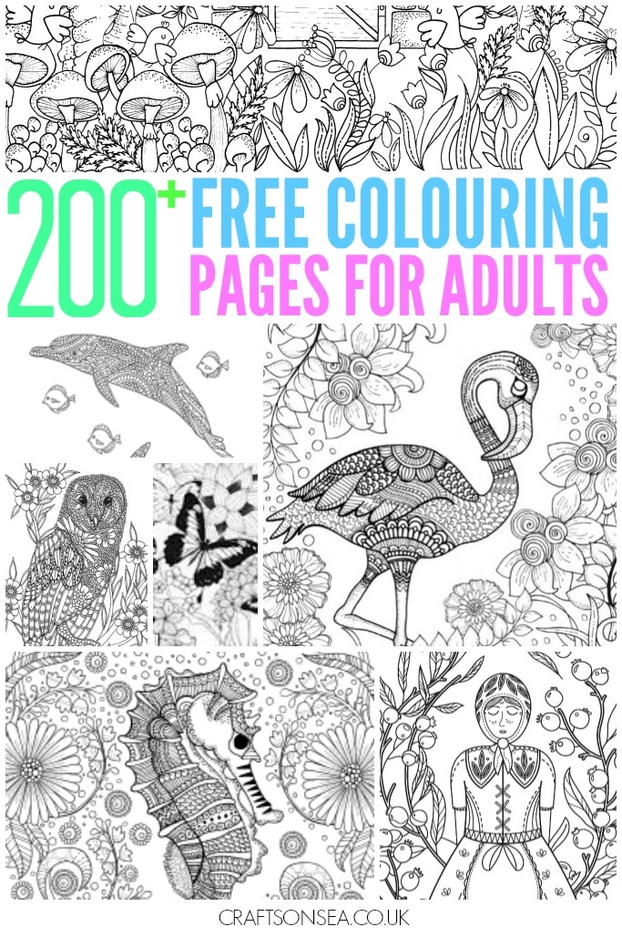 Free loring pages for adults designs