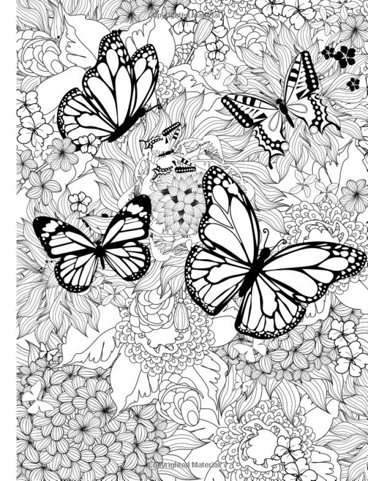 Free printable butterfly coloring pages for adults animal coloring pages mandala coloring butterfly coloring page