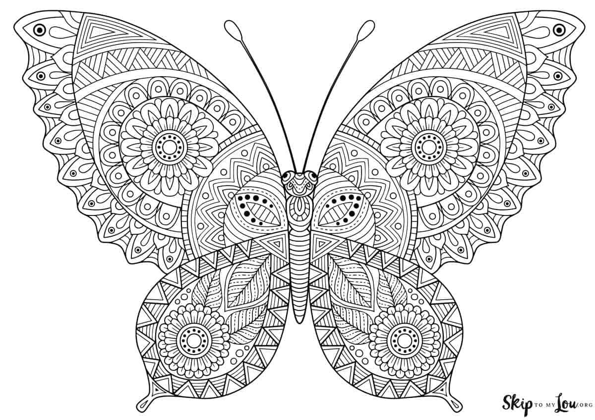 Beautiful butterfly coloring pages to download and print butterfly coloring page mandala coloring pages mandala coloring