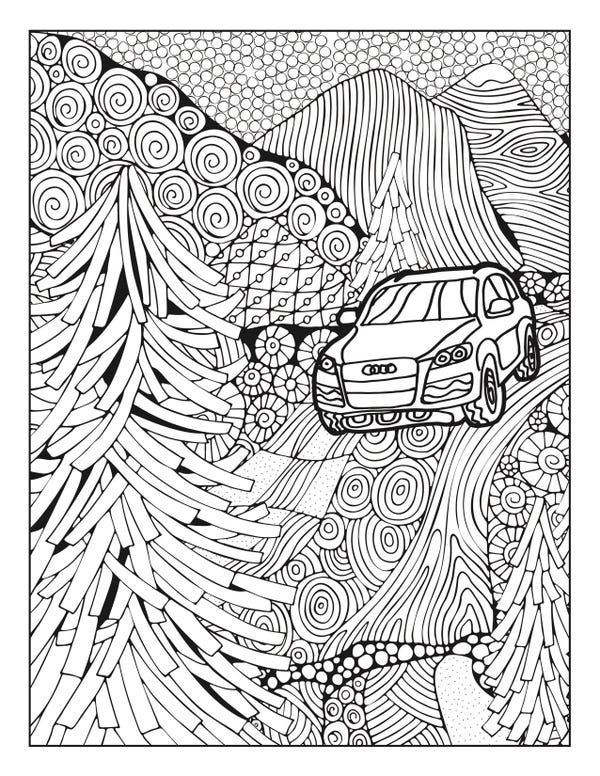 Audi and mercedes release coloring pages to battle quarantine boredom