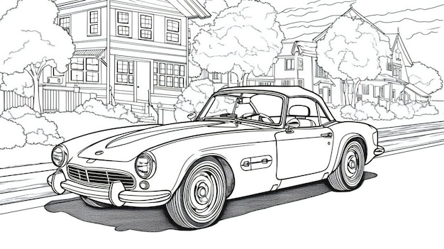 Car coloring pages pictures