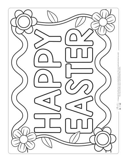 Printable easter coloring pages for kids