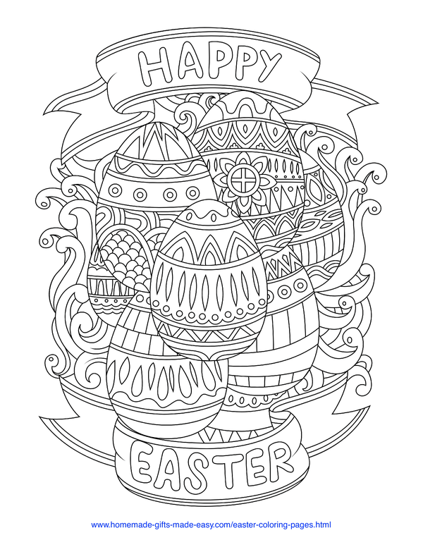 Free easter coloring pages for kids adults free easter coloring pages easter coloring pages easter egg coloring pages