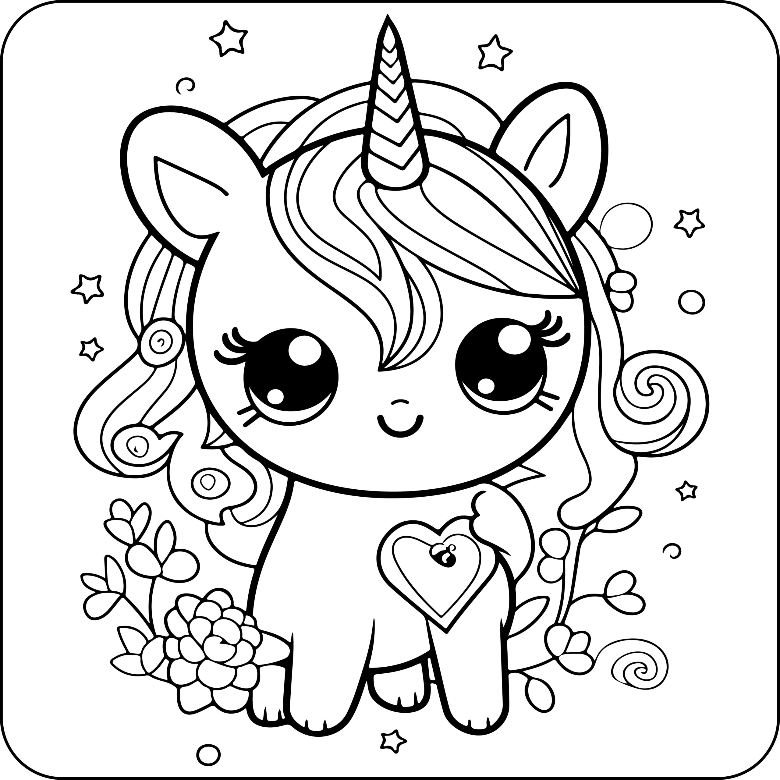 Unicorn coloring book coloring pages for kids made by teachers