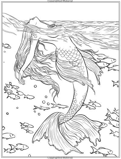 Best mermaid coloring pages coloring books