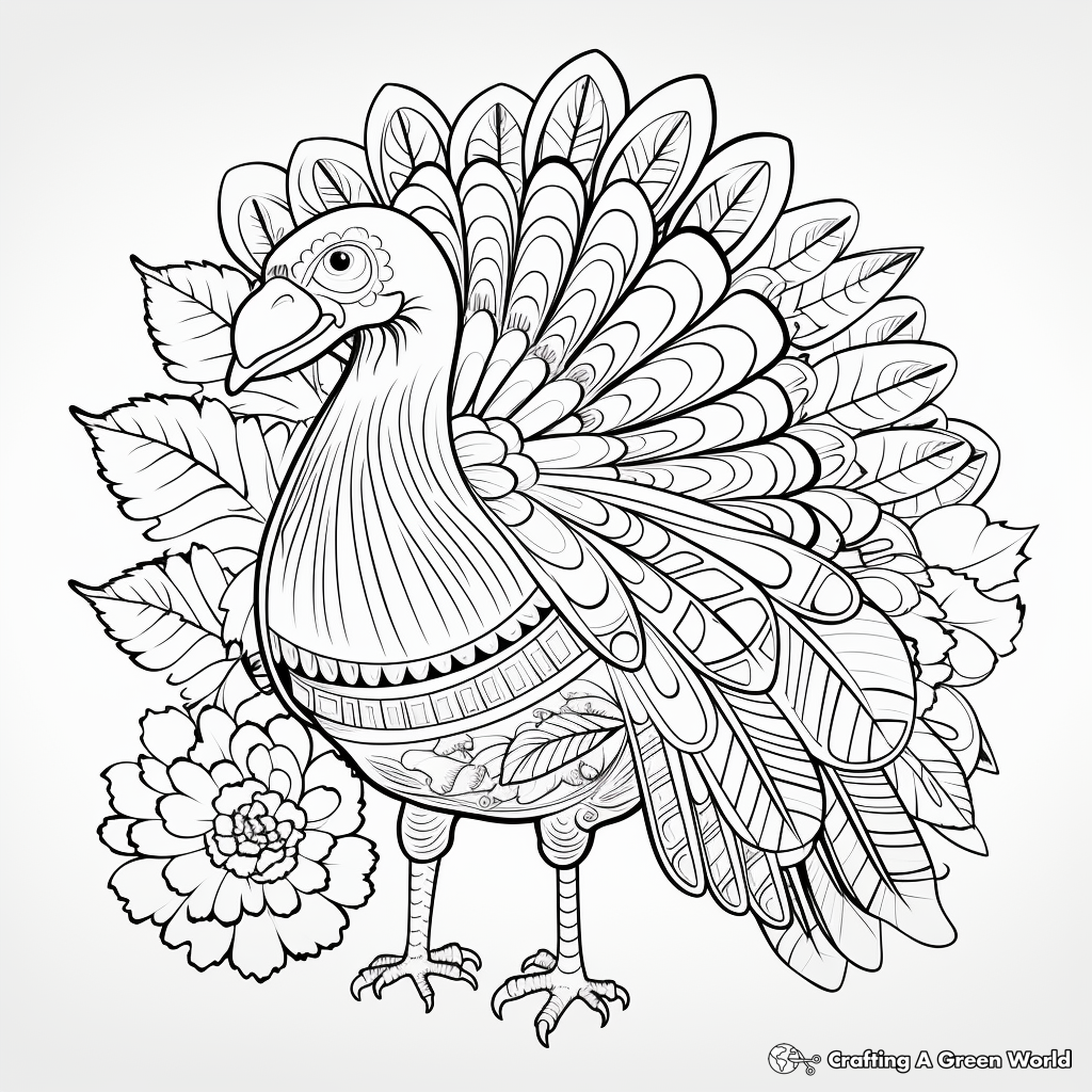 Thanksgiving coloring pages for adults