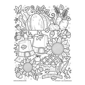 Thanksgiving coloring details