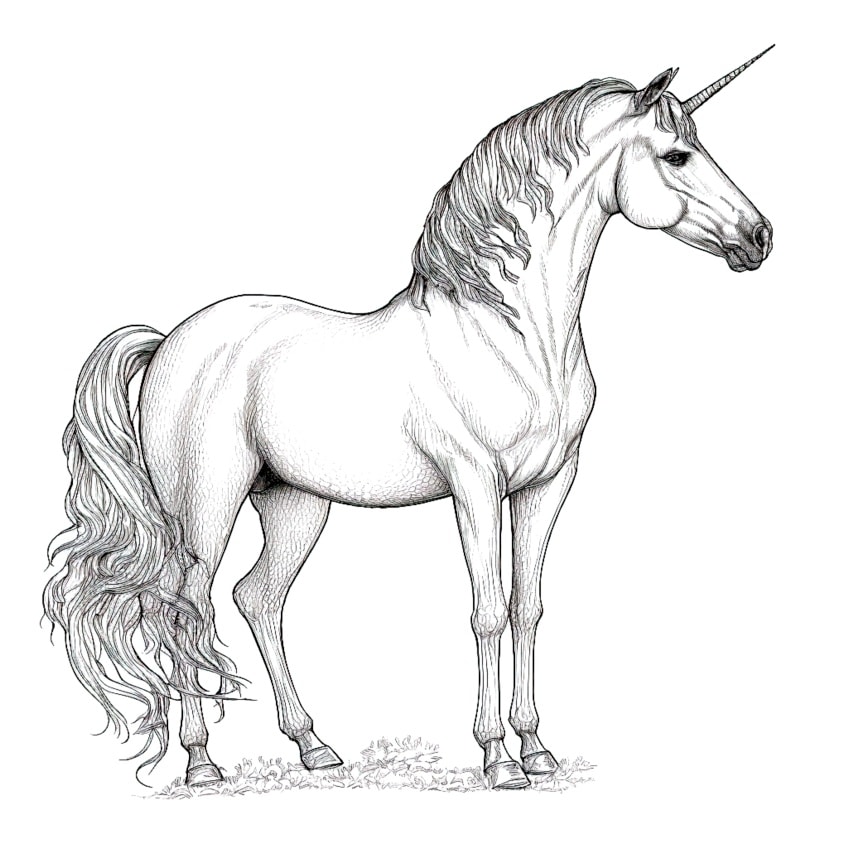 Unicorn coloring pages