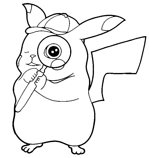 Pikachu coloring pages printable for free download
