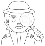 Detective coloring pages free coloring pages