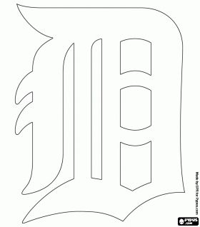 Mlb baseball printable pics baseball theme party detroit tigers sports coloring pages