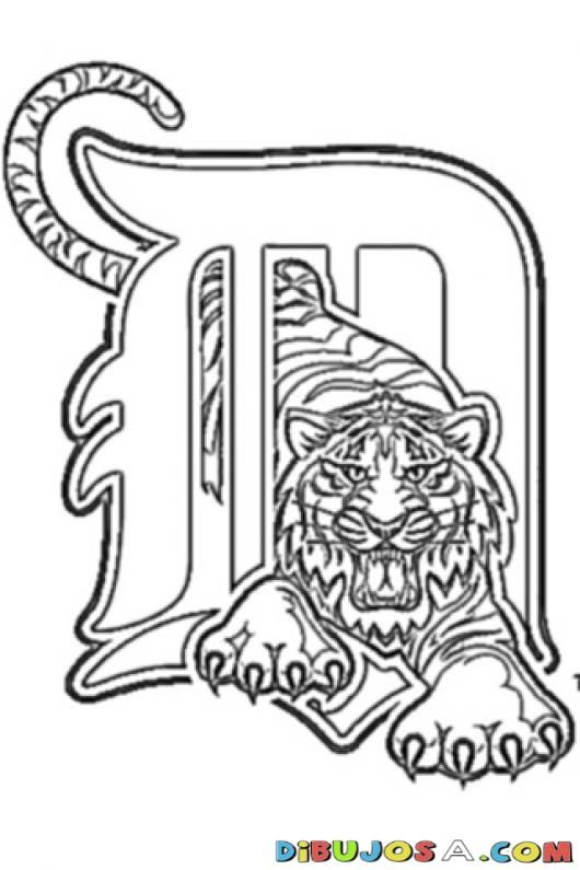 Coloring pages detroit tigers detroit lions colors