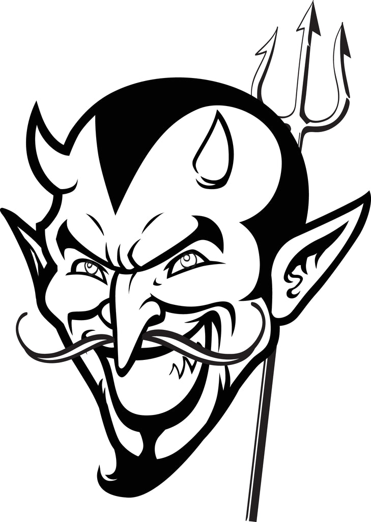 Printable devil coloring page for kids â