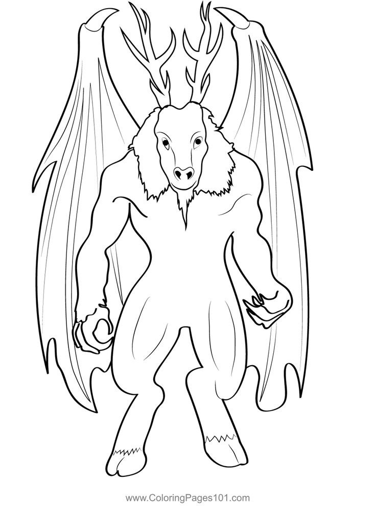 Jersey devil coloring page jersey devil coloring pages color