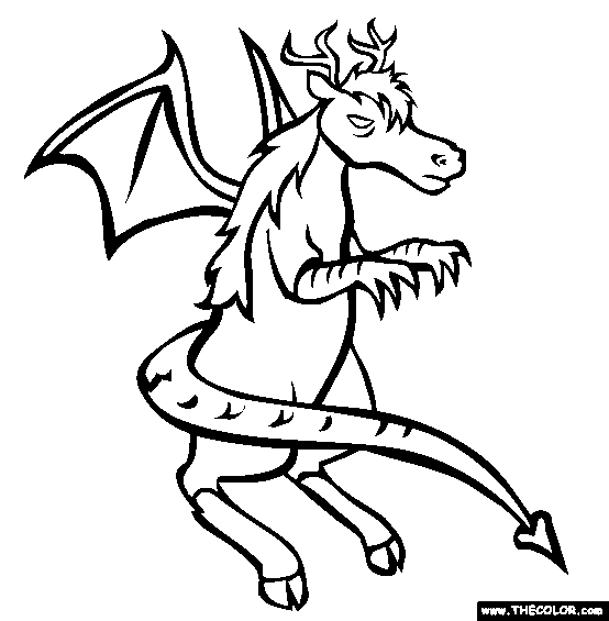 Jersey devil coloring page free jersey devil online coloring