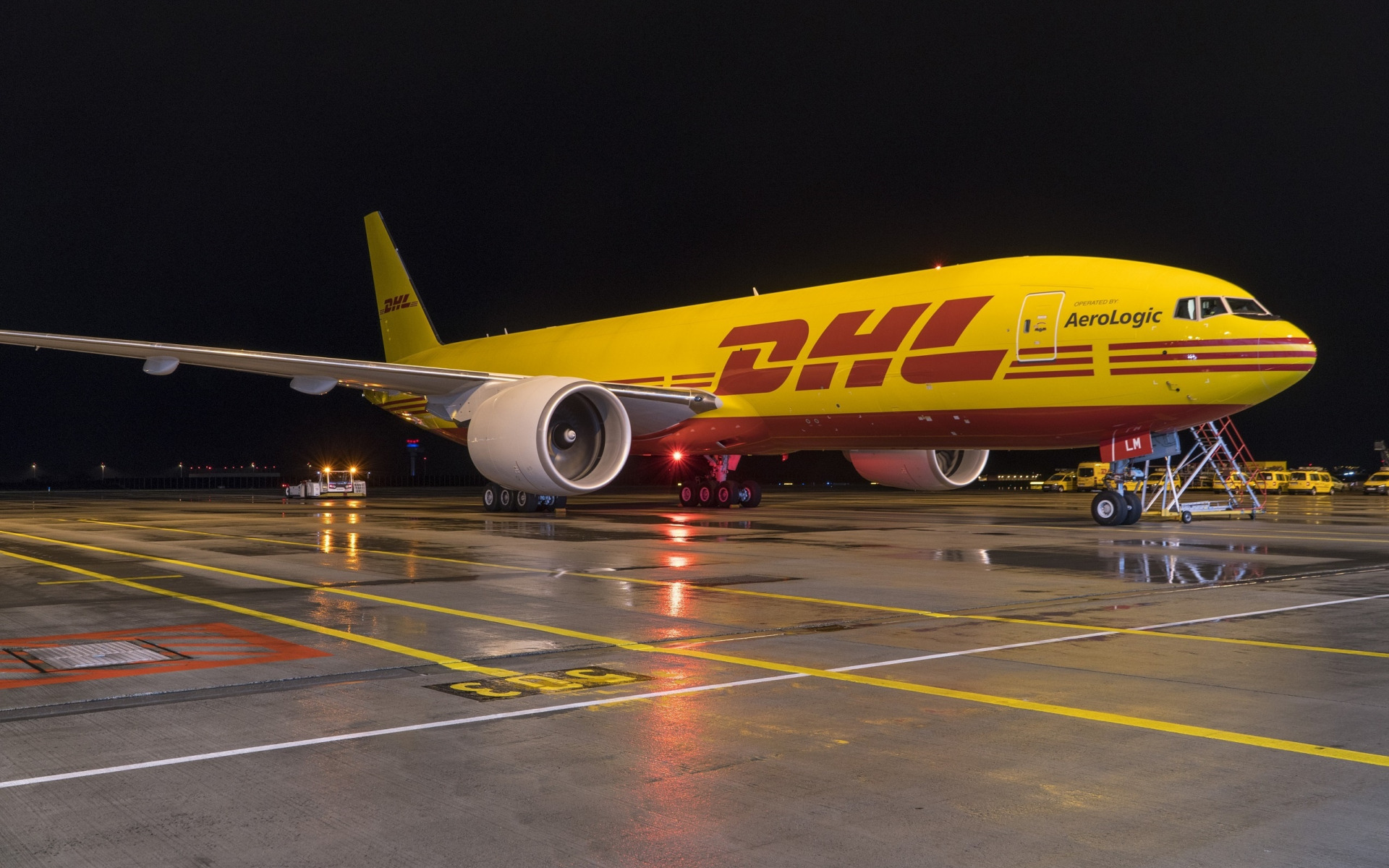 Download wallpapers boeing transport aircraft dhl airport air freight boeing for desktop with resolution x high quality hd pictures wallpapers