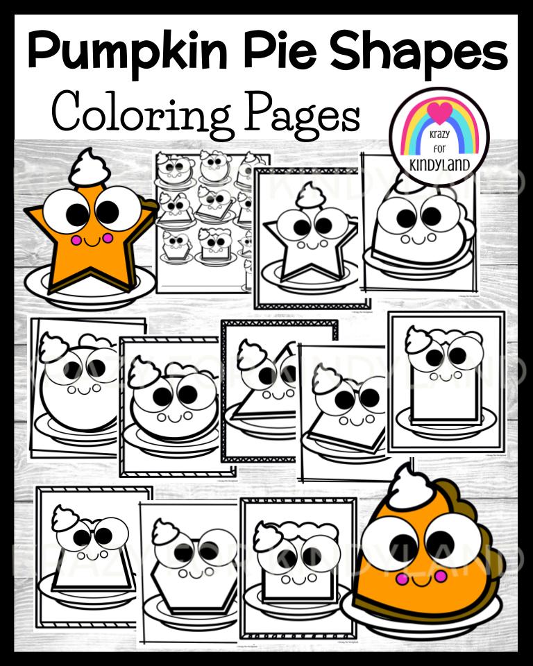 November coloring pages shape activity