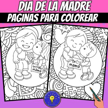 Dia de la madre coloring tpt