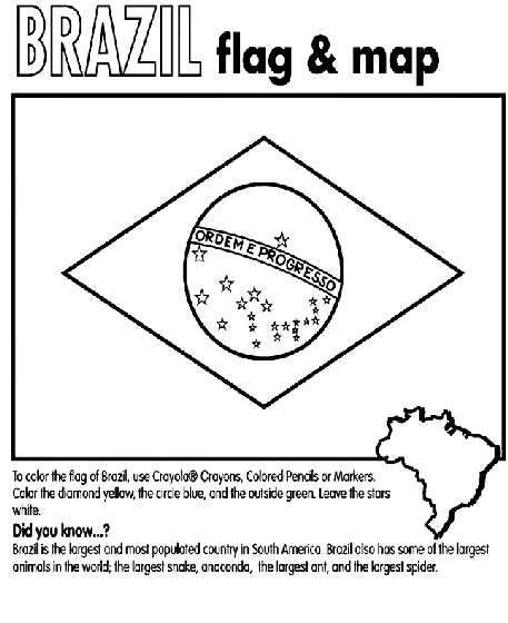 Breakfast maze coloring page flag coloring pages brazil flag learn portuguese