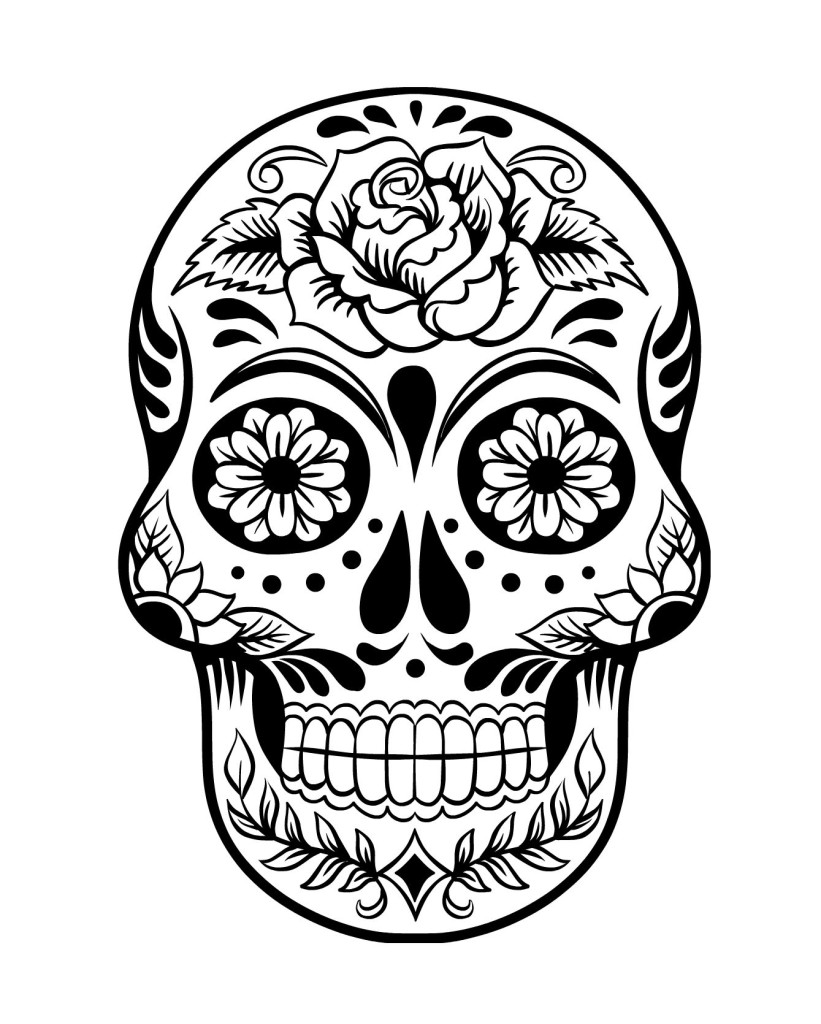 Dia de los muertos day of the dead kids coloring pages