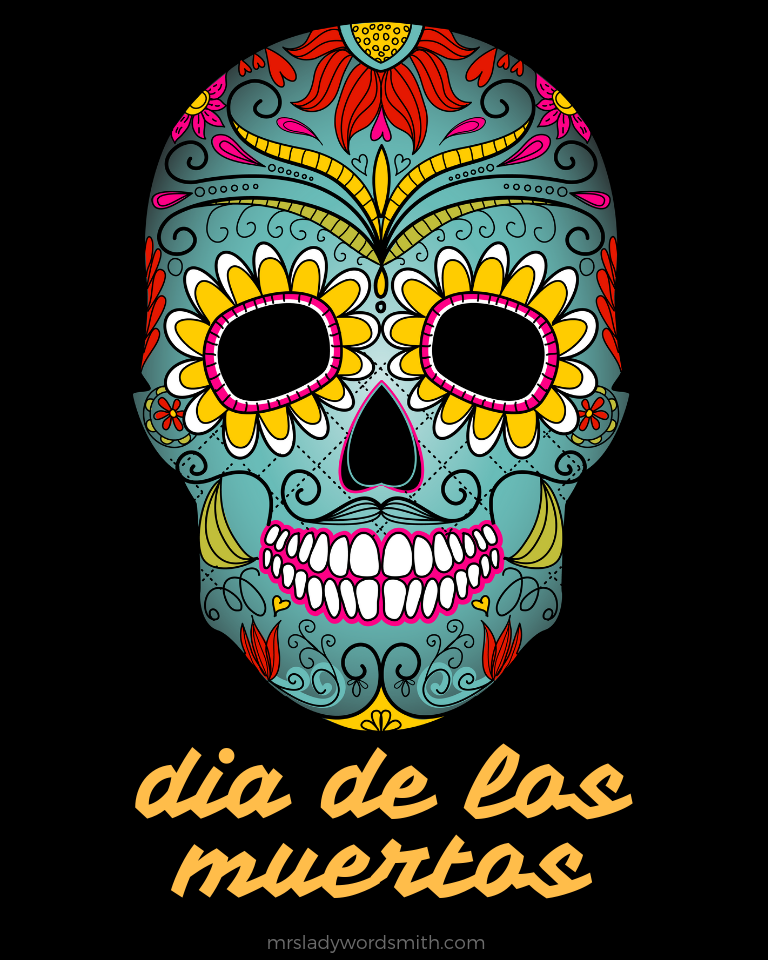 Dia de los muertos free printable and coloring page to educate