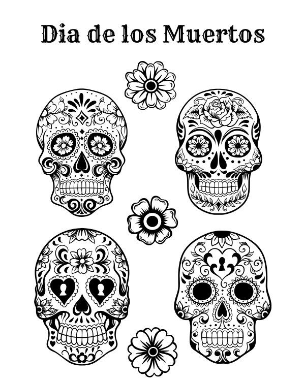 Engage kids with dia de los muertos worksheet