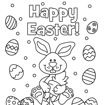 Download free easter egg coloring pag