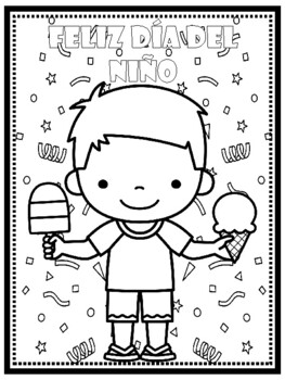 Dia del nião coloring pages by the teacher blog educational supplies