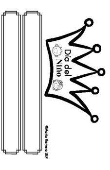 Dia del nino crown coloring sheet by maria romero slp tpt