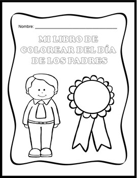 Dãa de los padres spanish fathers day coloring pages book tpt
