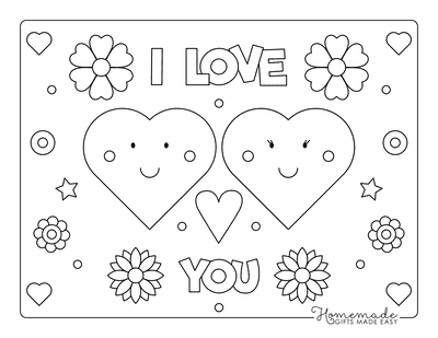 Free printable valentines day coloring pages