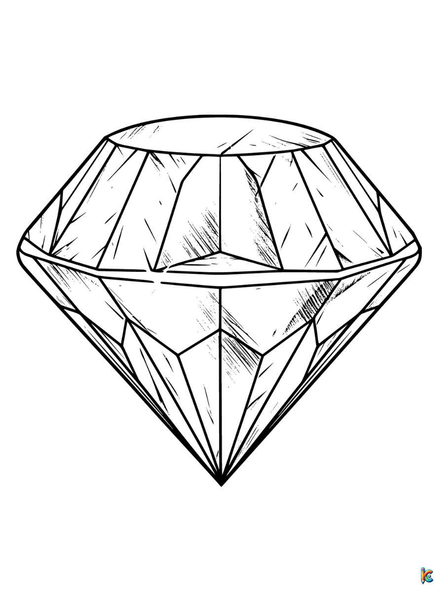 Diamond coloring pages â