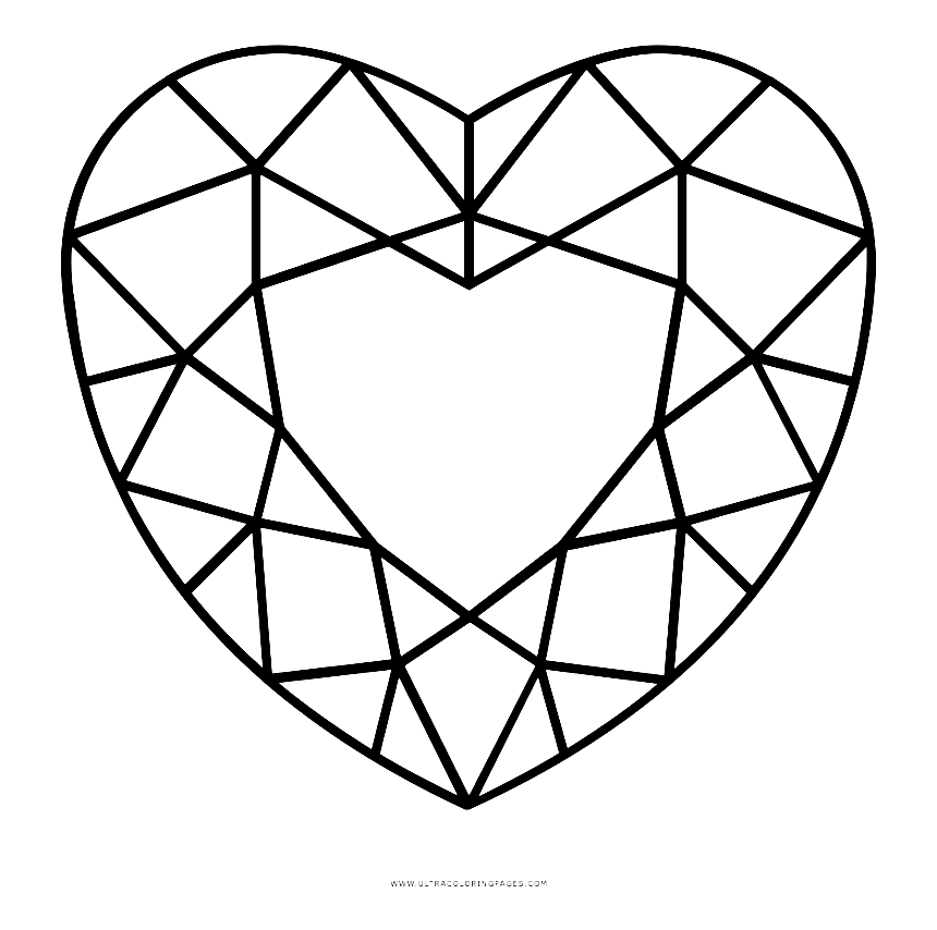 Diamond coloring pages printable for free download