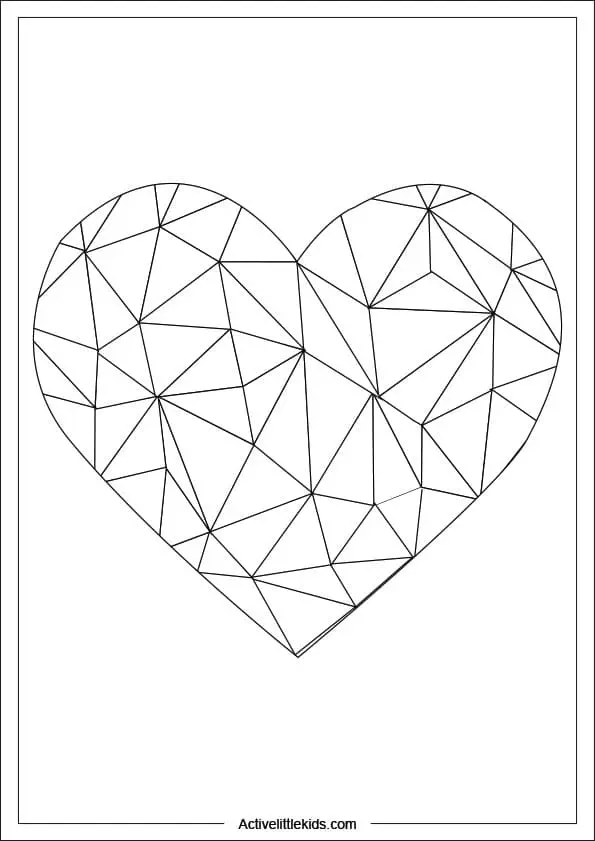 Free heart coloring pages