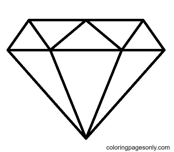 Diamond coloring pages printable for free download