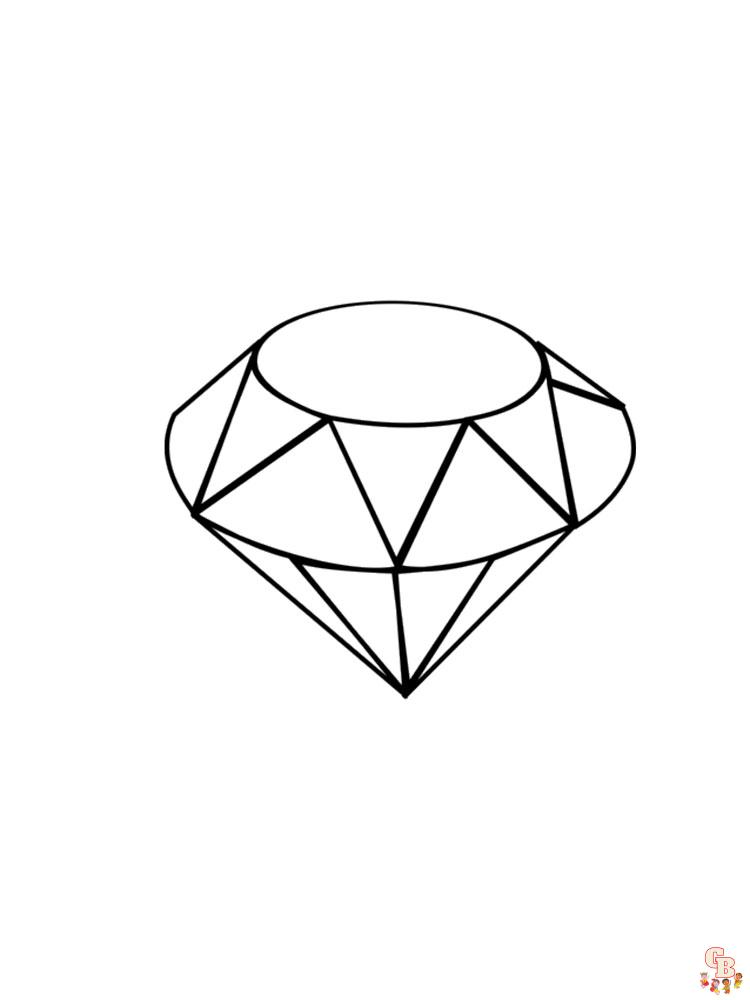 Diamond coloring pages free printable for all ages