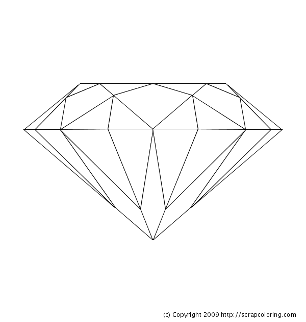 Diamond coloring page